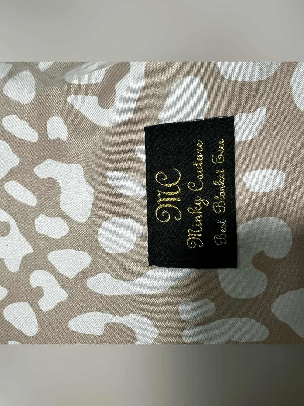 NWT Minky Couture Everywhere Blanket-Tan Cheetah